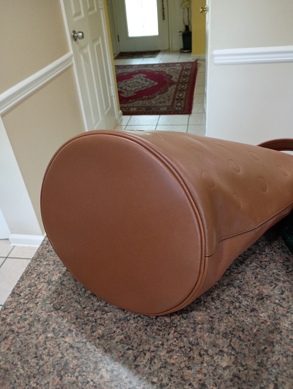 NWT Coach Limited Edition Saddle Dot Leather Duffle Bucket - Picture 13 of 16